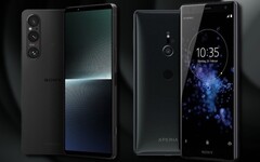 Il Sony Xperia 1 V ha un caratteristico design dai bordi dritti, ma il futuro potrebbe essere più curvo come l'XZ2 del 2018. (Fonte: Sony/Unsplash - modifica)