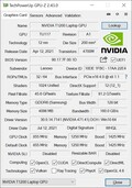 GPU-Z Nvidia T1200