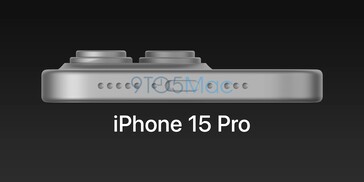 iPhone 15 Pro CAD. (Fonte: 9To5Mac)