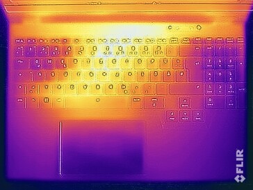 Test di sollecitazione delle temperature di superficie (lato superiore)