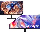 Samsung Odyssey G8 (in alto) e ViewFinity S8 (in basso).