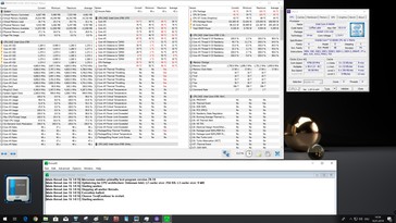 L'Intel Core i5-9600K a 4.8 GHz e 1.35 V durante lo stress test