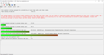 LatencyMon (YouTube 4K-playback, WLAN attiva)