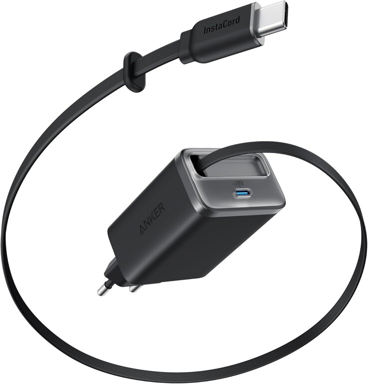 Il caricatore Anker Nano (35W, cavo USB-C retrattile). (Fonte: Anker)