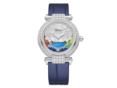 Il Chopard Imperiale Four Seasons (nella foto) è dotato di quattro cinturini intercambiabili in pelle di alligatore in diversi colori. (Fonte: Chopard)