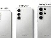 La famiglia Samsung Galaxy S26 come probabilmente non apparirà. Il Galaxy S26 Ultra sarà probabilmente più rotondo. (Fonte: Ice Universe)
