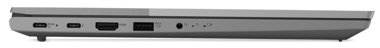 Lato sinistro: 1x USB-C 3.2 Gen2 (incl. DisplayPort e PD), 1x Thunderbolt 4, HDMI 1.4, 1x USB-A 3.0 Gen1, porta audio combinata