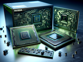 Un'immagine generica che ritrae i chip Nvidia (fonte immagine: immagine generata dall'AI)