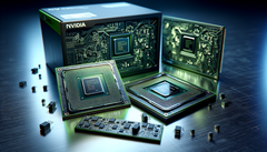 Un'immagine generica che ritrae i chip Nvidia (fonte immagine: immagine generata dall'AI)