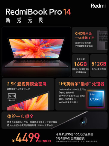 RedmiBook Pro 14. (Fonte Immagine: Xiaomi)