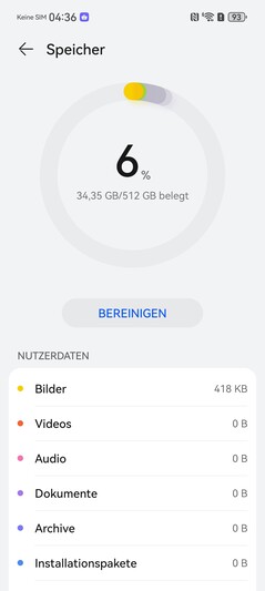 Huawei Pura 80 Ultra: Archiviazione