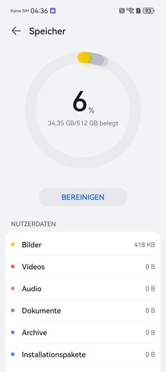 Huawei Pura 80 Ultra: Archiviazione