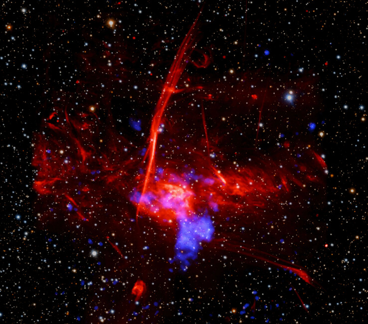Un'immagine della supernova ripresa dal telescopio Chandra.