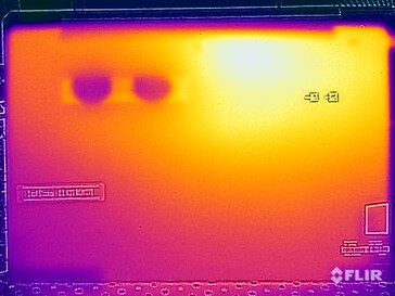 Test di sollecitazione delle temperature superficiali (in basso)