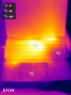 Prova di stress della temperatura superficiale (lato superiore)