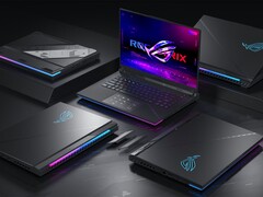 Vengono mostrati i portatili da gioco Asus ROG (Fonte: blog Asus ROG con modifiche)