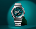 Il Casio G-Steel GM2110D-3A1 con quadrante blu-verde, nella foto. (Fonte: Casio)