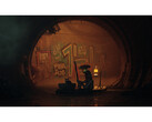 Una schermata del gioco Stray che mostra il dettagliato ambiente cyberpunk. (Fonte immagine: Steam)