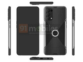 Il nuovo telefono di OPPO trapela attraverso l'EUIPO. (Fonte: 91Mobiles)