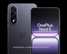 Il OnePlus Nord 5 ottiene un design nuovo di zecca e una protuberanza della fotocamera a forma di pillola (fonte immagine: @OnLeaks / Android Headlines)