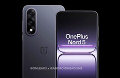 Il OnePlus Nord 5 ottiene un design nuovo di zecca e una protuberanza della fotocamera a forma di pillola (fonte immagine: @OnLeaks / Android Headlines)