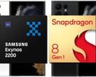 Il Samsung Exynos 2200 e lo Snapdragon 8 Gen 1 sembrano alla pari nelle prestazioni della CPU di Geekbench. (Fonte immagine: Samsung/Qualcomm/@Ishanagarwal - modificato)