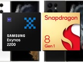 Il Samsung Exynos 2200 e lo Snapdragon 8 Gen 1 sembrano alla pari nelle prestazioni della CPU di Geekbench. (Fonte immagine: Samsung/Qualcomm/@Ishanagarwal - modificato)