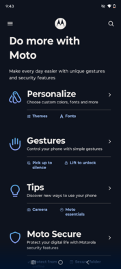 Software del Motorola Moto G86