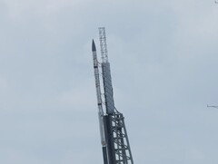 Uno dei tre razzi sonda per la missione TOMEX+ (Fonte immagine: NASA e Danielle Johnson; ritagliato)