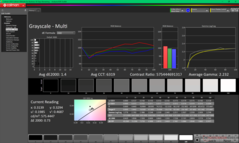 Scala di grigi prima della calibrazione