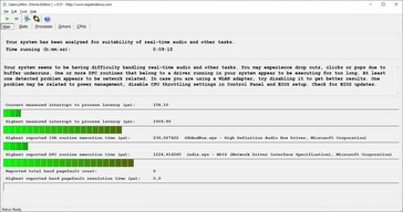 LatencyMon - Statistiche