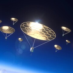 Un'illustrazione d'artista dei dispositivi che levitano (Fonte: i ricercatori)