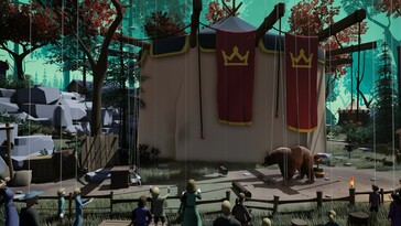 Nella foto: uno screenshot del gameplay tratto da *A Juggler’s Tale*.