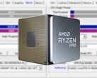 Il Ryzen 7 PRO 5750G sfoggerà le tecnologie PRO orientate al business di AMD e caratteristiche di sicurezza migliorate. (Fonte immagine: AMD/CPU-Z - modificato)