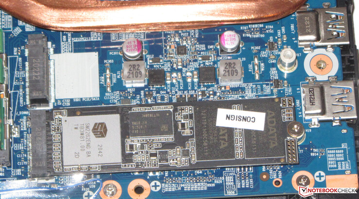 Si possono installare due SSD NVMe.