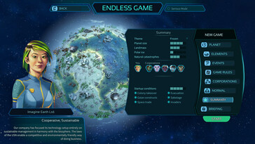 Nell'immagine: una schermata di gioco di Imagine Earth.