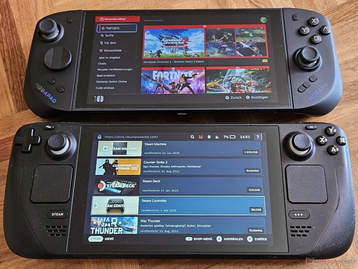 Con i controller M12S, lo Switch 2 ha dimensioni quasi identiche a quelle dello Steam Deck.