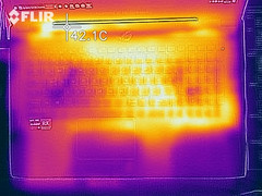 Distribuzione del calore sul lato superiore (inidle)