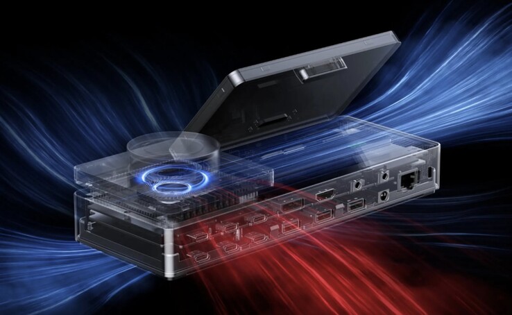Il dock Pixel Bolt Ultra Thunderbolt 5 è dotato di un sistema di raffreddamento attivo per mantenere freschi i suoi componenti interni.