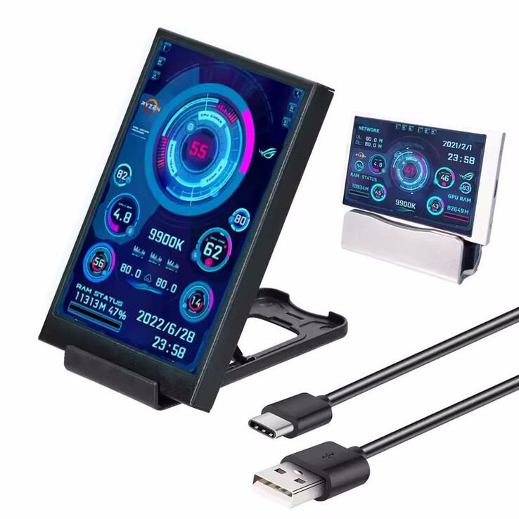 Il display può essere utilizzato in orizzontale o in verticale (fonte: produttore)