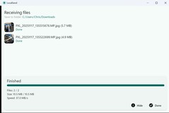 Invio delle immagini - tutto fatto