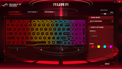 L'Asus Aura software...