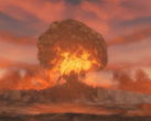 L'immagine della bomba atomica nella sequenza introduttiva di Fallout 4