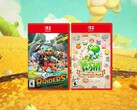 Vengono mostrate le custodie retail di Splatoon Raiders e Yoshi e il Libro Misterioso