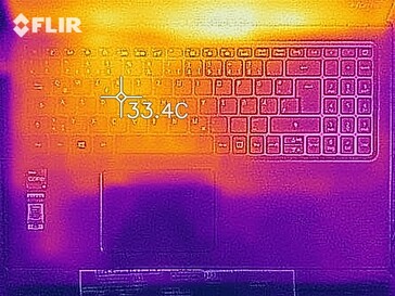 Generazione di calore lato superiore (idle)