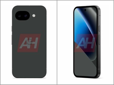 Render del Pixel 10a nella prevista colorazione Obsidian.