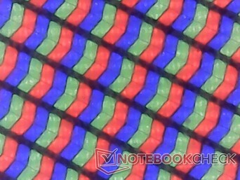 Pixel RGB nitidi con una granulosità minima nonostante la sovrapposizione opaca