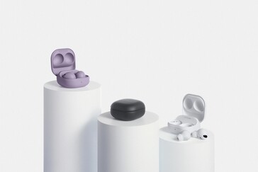 Samsung Galaxy Buds2 Pro - varianti Graphite, White e Bora Purple. (Fonte: Samsung)