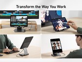 L'Anker 8-in-1 USB-C Hub e supporto per tablet ha capacità di ricarica pass-through. (Fonte: Anker)