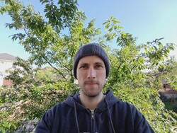 Un selfie con l'obiettivo frontale da 13 megapixel